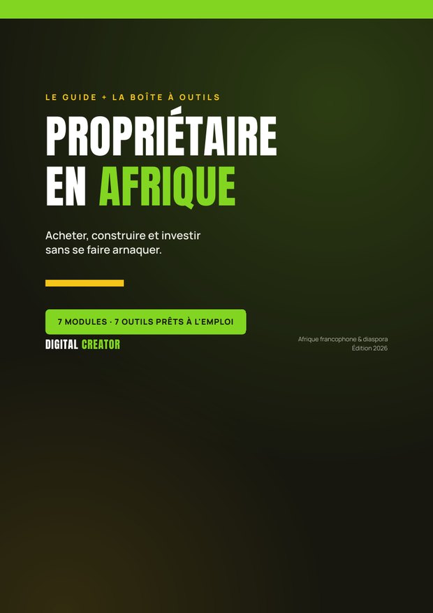 Couverture du guide Propriétaire en Afrique